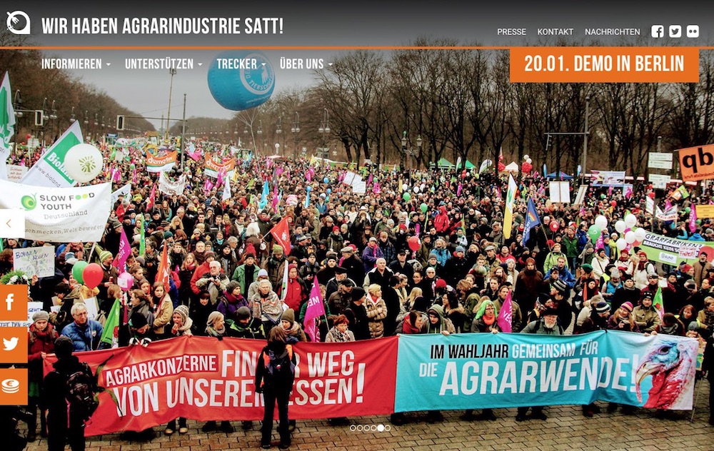 Wir haben es satt! // Großdemonstration zum Thema Agrarindustrie
